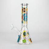 10" Monster Graffiti Design Glass Beaker Bong Glass Bong 777 Smoke