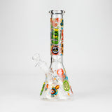 10" Monster Graffiti Design Glass Beaker Bong Glass Bong 777 Smoke Design2