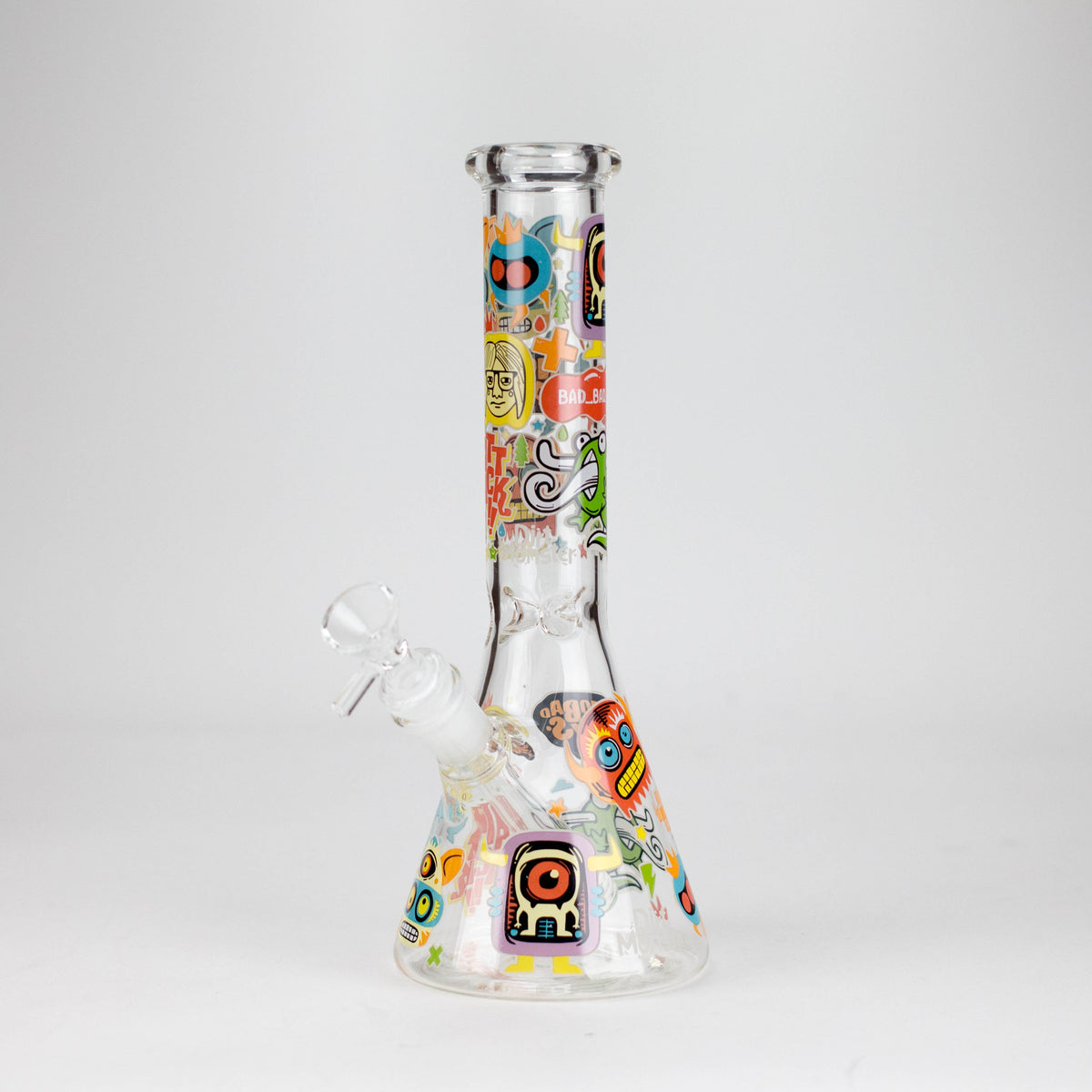 10" Monster Graffiti Design Glass Beaker Bong Glass Bong 777 Smoke Design3