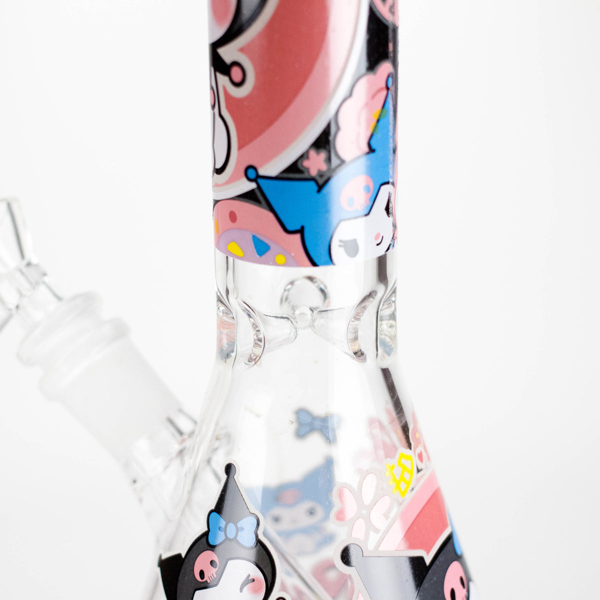10" Cartoon Girl Design Glass Beaker Bong Glass Bong 777 Smoke