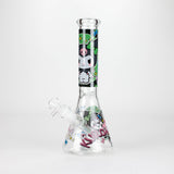 10" Cartoon Girl Design Glass Beaker Bong Glass Bong 777 Smoke Design2