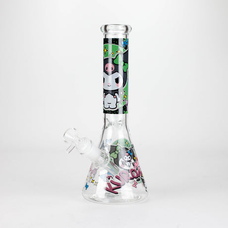10" Cartoon Girl Design Glass Beaker Bong Glass Bong 777 Smoke Design2