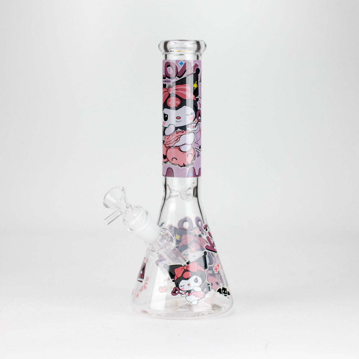 10" Cartoon Girl Design Glass Beaker Bong Glass Bong 777 Smoke Design3