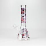 10" Cartoon Girl Design Glass Beaker Bong Glass Bong 777 Smoke Design3