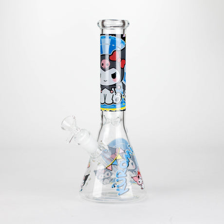 10" Cartoon Girl Design Glass Beaker Bong Glass Bong 777 Smoke Design4