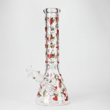 14" Love Design 7mm Thick Heavy Duty Glass Beaker Bong