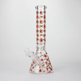 14" Love Design 7mm Thick Heavy Duty Glass Beaker Bong
