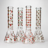 14" Love Design 7mm Thick Heavy Duty Glass Beaker Bong