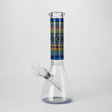 10" Prism Mosaic Design Glass Beaker Bong