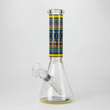 10" Prism Mosaic Design Glass Beaker Bong