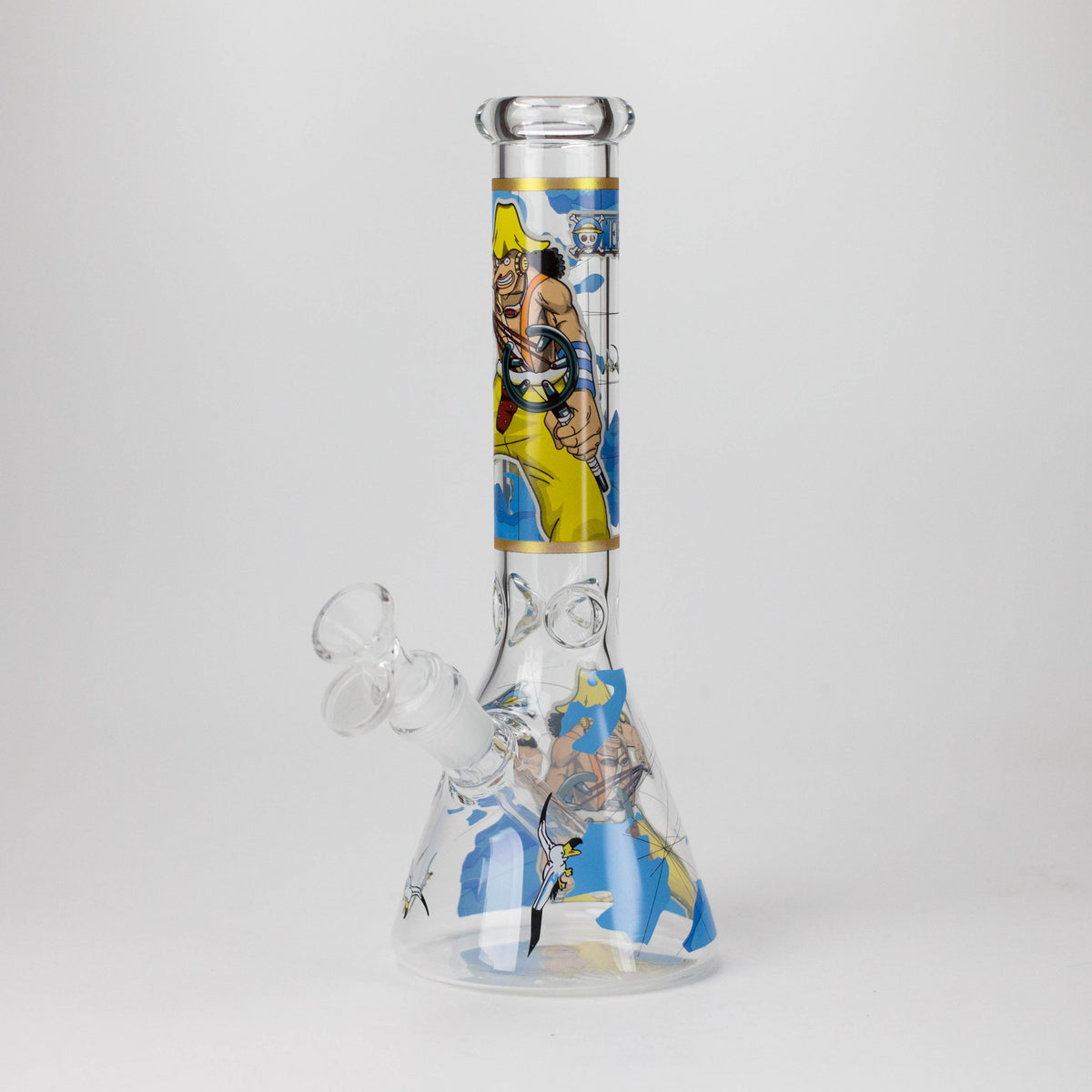10" Anime Legends Design Glass Beaker Bong