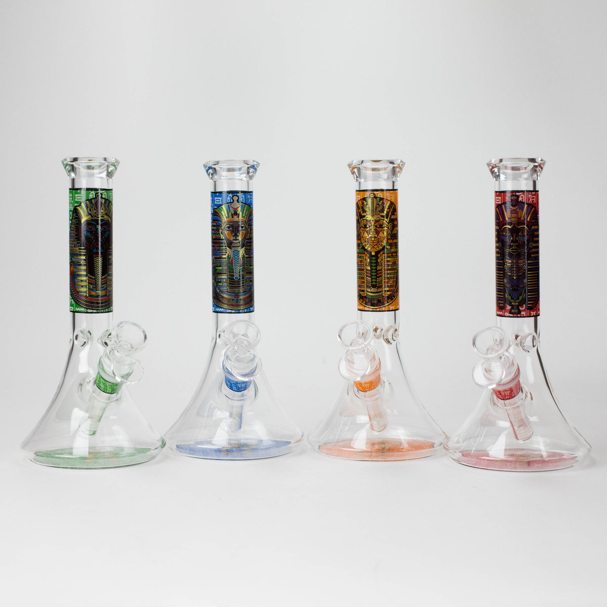10" Pharaoh's Legacy Design Glass Beaker Bong
