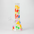 10" 3D Love Mushroom Design Glass Beaker Bong Glass Bong 777 Smoke