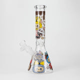 10" Lovely Cartoon Design Glass Beaker Bong
