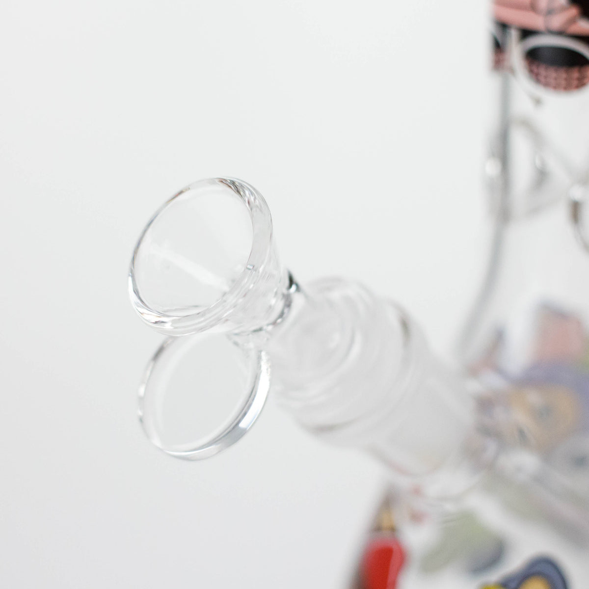 10" Lovely Cartoon Design Glass Beaker Bong