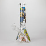 10" Lovely Cartoon Design Glass Beaker Bong