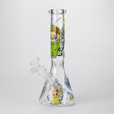 10" Lovely Cartoon Design Glass Beaker Bong