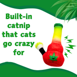Lil Bo da Bong- Parody Plush Rasta Color Catnip Cat Toy - 5" For Pet PAW20