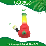 Lil Bo da Bong- Parody Plush Rasta Color Catnip Cat Toy - 5" For Pet PAW20