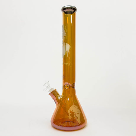 Z18" 7mm Glass Beaker Bong with Monroe Design and Ice Catcher Glass Bong 777 Smoke