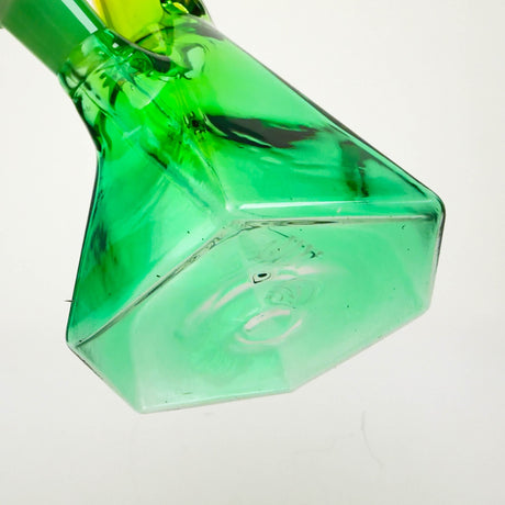 10" Two-Tone Color Glass Beaker Bong with Octagon Base Glass Bong 777 Smoke