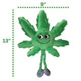 Mary Jane the Marijuana Leaf - Squeaky Dog Toy & Shelf-Sitter Plushie - 13" For Pet PAW20