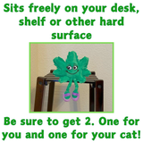 Lil' Mary Jane the Marijuana Leaf - Plush Catnip Cat Toy - 6" For Pet PAW20