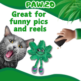 Lil' Mary Jane the Marijuana Leaf - Plush Catnip Cat Toy - 6" For Pet PAW20