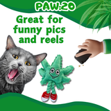 Lil' MJ the Marijuana Leaf - Plush Catnip Cat Toy - 6" For Pet PAW20