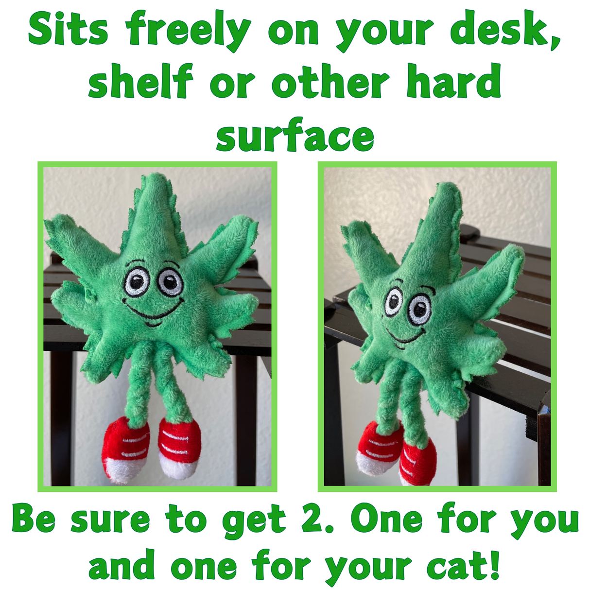 Lil' MJ the Marijuana Leaf - Plush Catnip Cat Toy - 6" For Pet PAW20