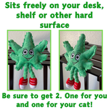 Lil' MJ the Marijuana Leaf - Plush Catnip Cat Toy - 6" For Pet PAW20