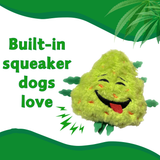 Bud the Weed Nug - Parody Plush Squeaky Dog Toy - 6" For Pet PAW20