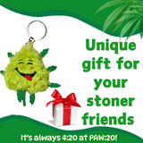 Bud the Weed Nug Keychain - Stuffed Parody Pot Nug - 2" Stationery · Accessory PAW20