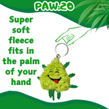 Bud the Weed Nug Keychain - Stuffed Parody Pot Nug - 2" Stationery · Accessory PAW20