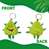 Bud the Weed Nug Keychain - Stuffed Parody Pot Nug - 2" Stationery · Accessory PAW20