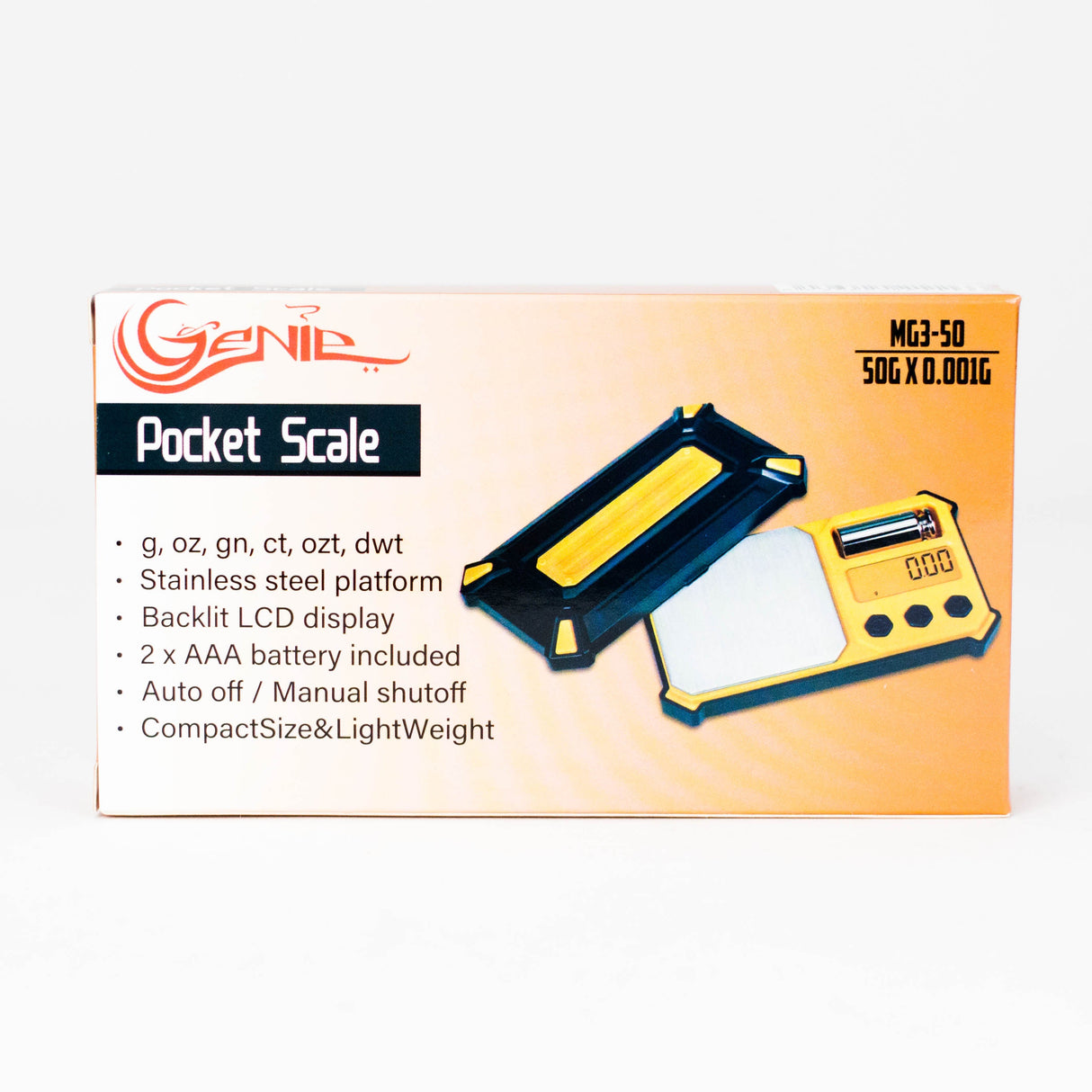 Genie | MG3-50 Pocket Scale – 50g × 0.001g Scale BB Canada