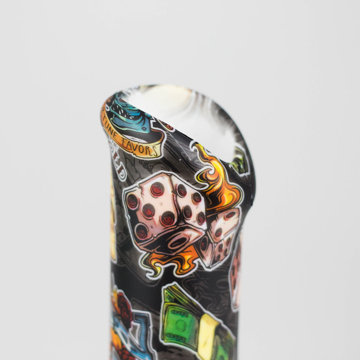 HIT | Art Silicone 10" Tube Water pipe with Glass bowl [HIT313]-Assorted designs Resin · Silicone · Plastic Bong NIBO Distribution