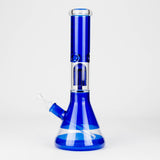 FOGGX | 14" Colored Glass Water Pipe with Percolator [FTLL09] Glass Bong LEHIGH WHOLESALE