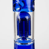 FOGGX | 14" Colored Glass Water Pipe with Percolator [FTLL09] Glass Bong LEHIGH WHOLESALE