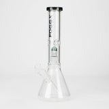 FOGGX | 14" Glass Water Pipe with Percolator [FT187] Glass Bong LEHIGH WHOLESALE Gray