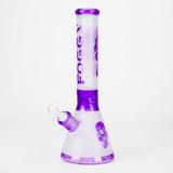 FOGGX | 14" Sandblasted Frosted Big Skull Beaker Water Pipe – 7mm Thick [FT1648ATS] Glass Bong LEHIGH WHOLESALE Purple
