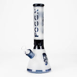 FOGGX | 14" Sandblasted Frosted Big Skull Beaker Water Pipe – 7mm Thick [FT1648ATS] Glass Bong LEHIGH WHOLESALE Black