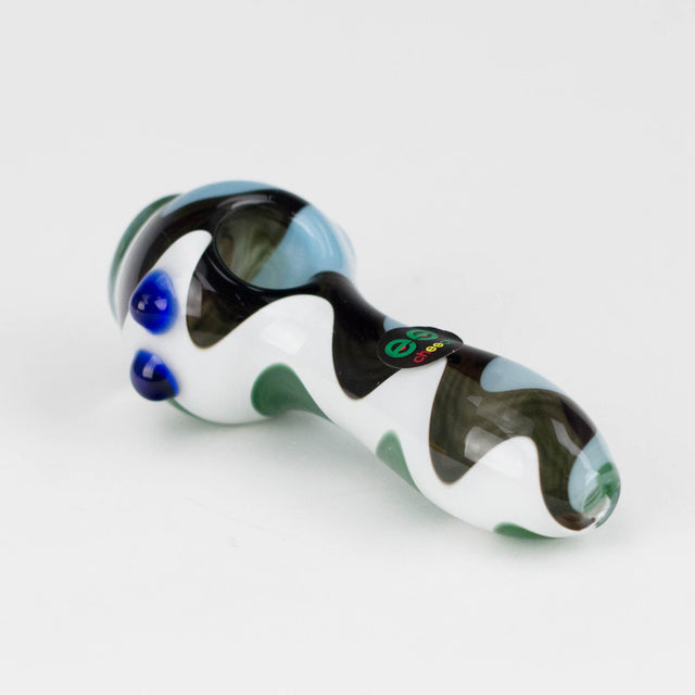 Cheech | 3.5" Glycerin Hand Freezable Pipe – Assorted Colors Glass Pipe Smoking Cat Distribution