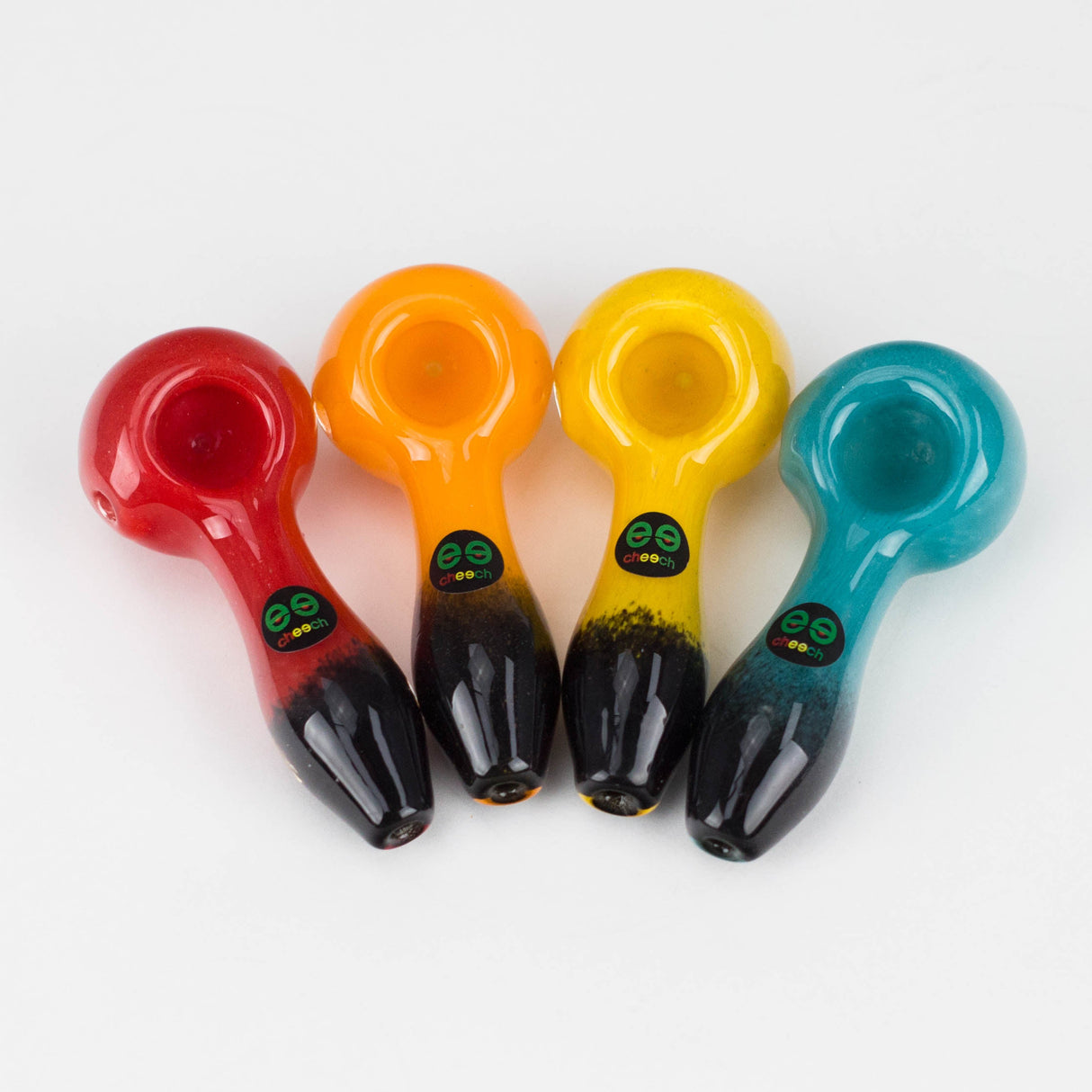 Cheech | 3.5" Frit Hand Pipe – Assorted Colors Glass Pipe Smoking Cat Distribution