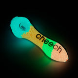 Cheech | 4.5" Glow in the Dark Hand Pipe – Assorted Colors Glass Pipe Smoking Cat Distribution