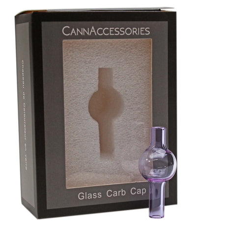 CannAccessories | Glass Globe Directional Airflow Carb Cap (Purple) Cap · Dabber · Insert · Clip · Nail Maq Distributors