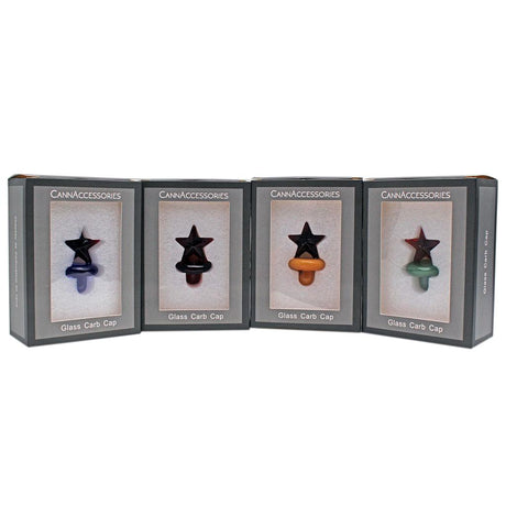 CannAccessories | Glass Star Carb Cap (Blue) Cap · Dabber · Insert · Clip · Nail Maq Distributors