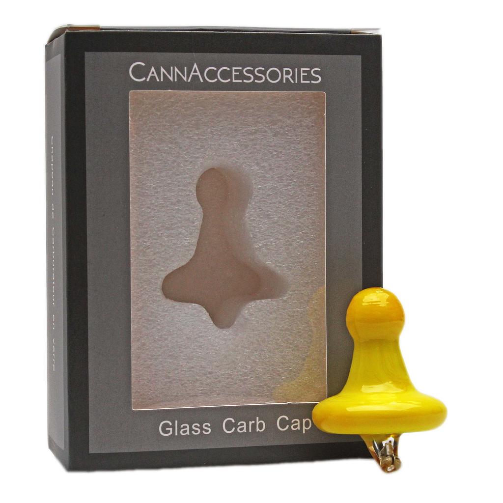 CannAccessories | Premium Colour Spinner Carb Cap Cap · Dabber · Insert · Clip · Nail Maq Distributors Yellow