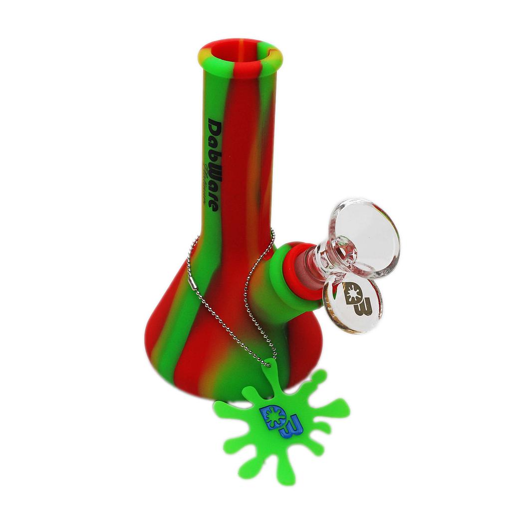 Dabware | 5" Platinum Beaker Silicone Bong Resin · Silicone · Plastic Bong Maq Distributors Rasta