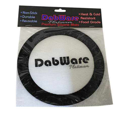 Dabware | 8" Platinum Round Silicone Mat Tray Maq Distributors Black